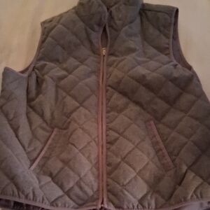 Old Navy Charcoal Quilted Vest